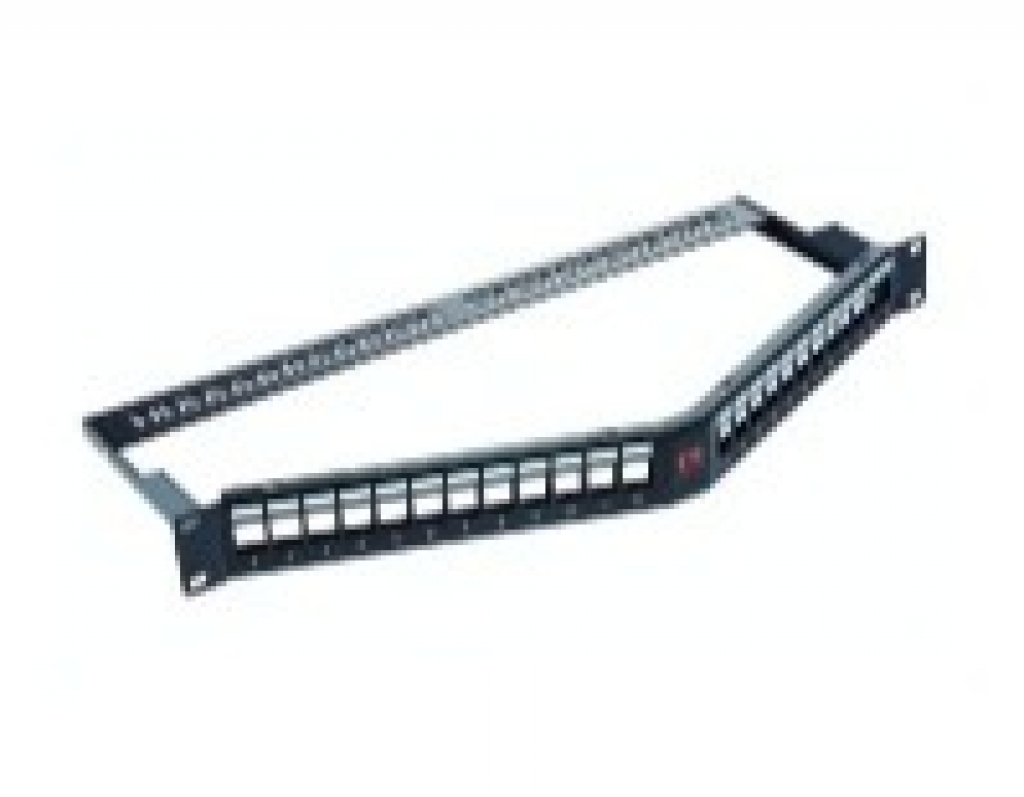 1U Angled Panel模組式斜角配線架